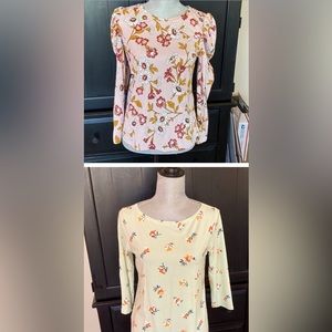 Bundle of 2 Ann Taylor Floral Tops. New with Tags! Size S. See attached photos.